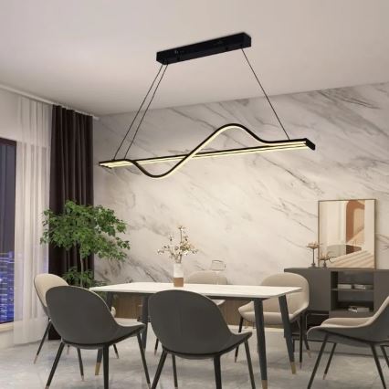 Dimbare LED hanglamp aan een koord LED/70W/230V 3000-6500K + afstandsbediening