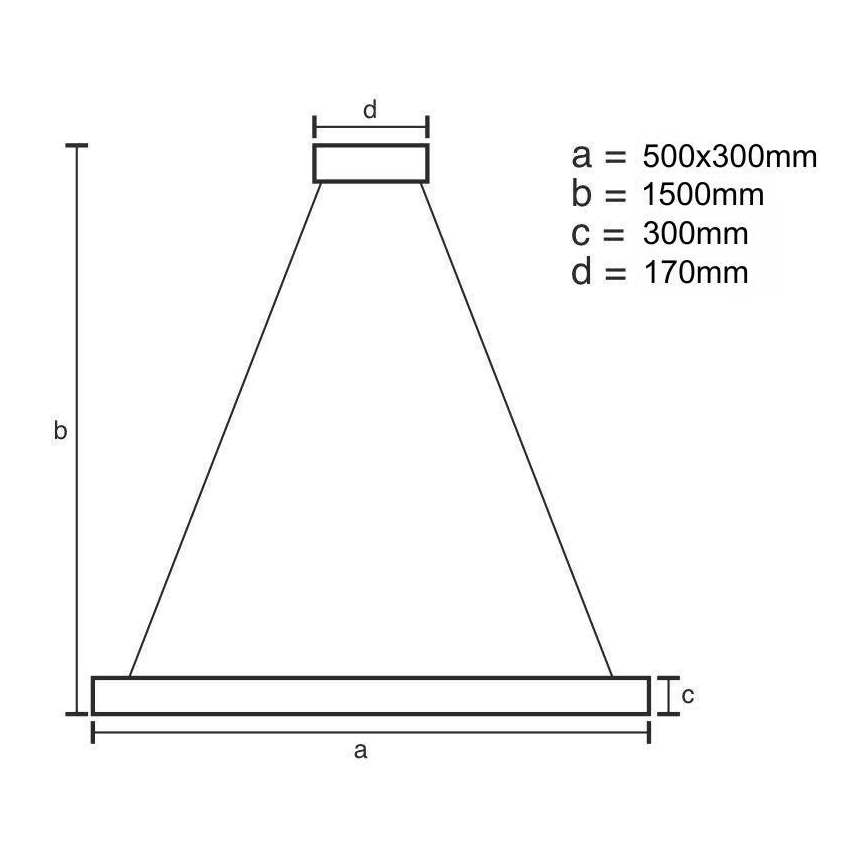 LED Dimbaar kristal Hanglamp aan een touw LED/70W/230V 3000-6500K goud + afstandsbediening