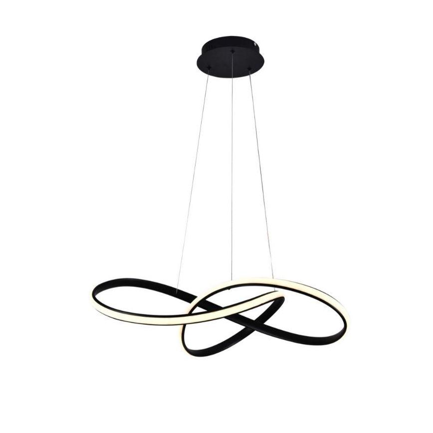 Dimbare LED hanglamp aan een koord LED/70W/230V 3000-6500K zwart + afstandsbediening