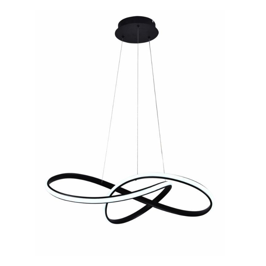 Dimbare LED hanglamp aan een koord LED/70W/230V 3000-6500K zwart + afstandsbediening