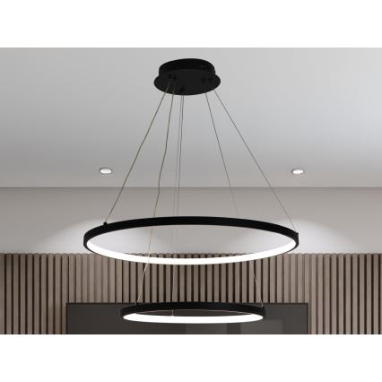 Dimbare LED hanglamp aan een koord LED/75W/230V 3000-6500K diameter 60 cm + afstandsbediening