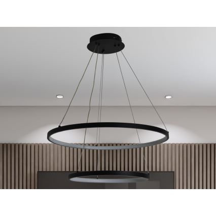 Dimbare LED hanglamp aan een koord LED/75W/230V 3000-6500K diameter 60 cm + afstandsbediening