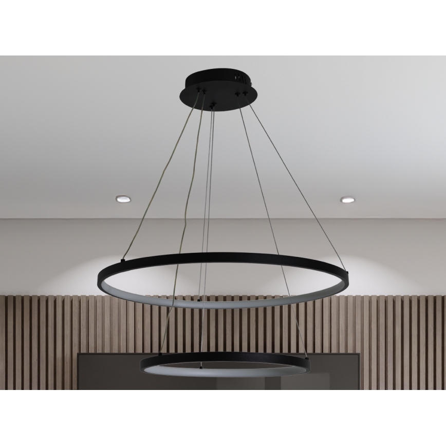 Dimbare LED hanglamp aan een koord LED/75W/230V 3000-6500K diameter 60 cm + afstandsbediening