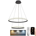 Dimbare LED hanglamp aan een koord LED/75W/230V 3000-6500K diameter 60 cm + afstandsbediening