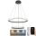 Dimbare LED hanglamp aan een koord LED/75W/230V 3000-6500K diameter 60 cm + afstandsbediening