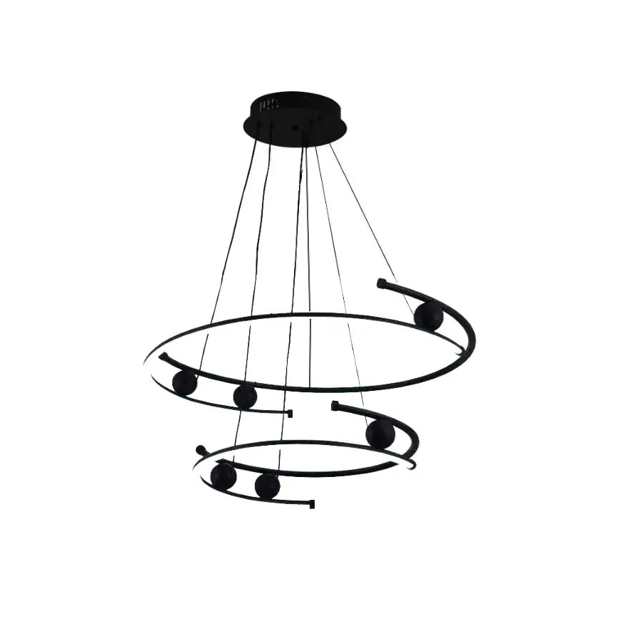 Dimbare LED hanglamp aan een koord LED/80W/230V 3000-6500K diameter 60 cm + afstandsbediening