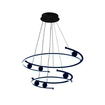 Dimbare LED hanglamp aan een koord LED/80W/230V 3000-6500K diameter 60 cm + afstandsbediening