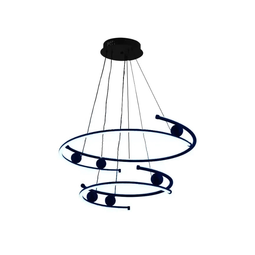 Dimbare LED hanglamp aan een koord LED/80W/230V 3000-6500K diameter 60 cm + afstandsbediening