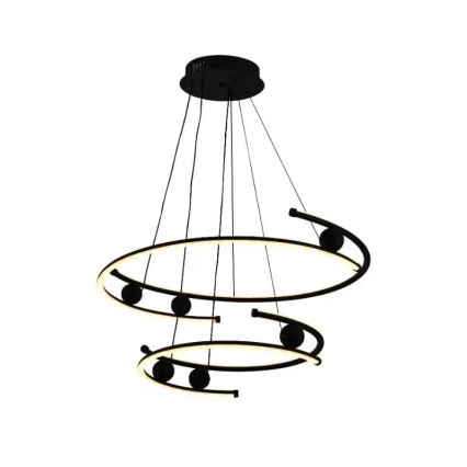 Dimbare LED hanglamp aan een koord LED/80W/230V 3000-6500K diameter 60 cm + afstandsbediening