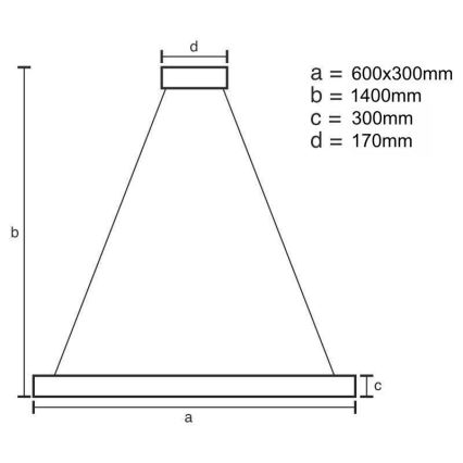 LED Dimbaar kristal Hanglamp aan een touw LED/80W/230V 3000-6500K goud + afstandsbediening