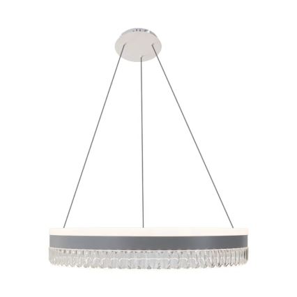 LED Dimbaar kristal Hanglamp aan een touw LED/80W/230V 3000-6500K wit + afstandsbediening