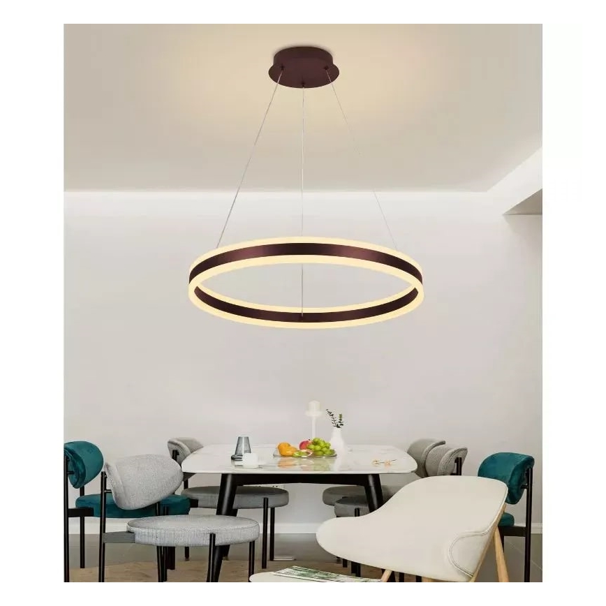 Dimbare LED hanglamp aan een koord LED/85W/230V 3000-6500K diameter 60 cm + afstandsbediening