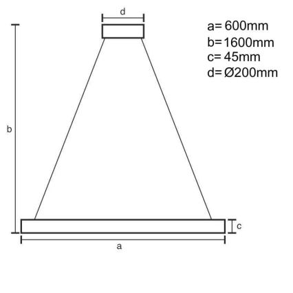 Dimbare LED hanglamp aan een koord LED/85W/230V 3000-6500K + afstandsbediening