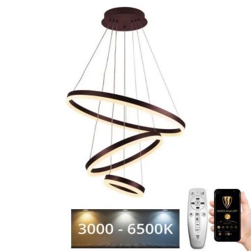 Dimbare LED hanglamp aan een koord LED/85W/230V 3000-6500K diameter 60 cm + afstandsbediening