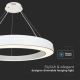 Dimbare LED hanglamp aan een koord LED/90W/230V 4000K diameter 100 cm wit