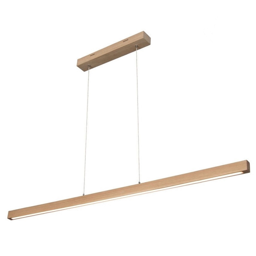 Dimbare LED hanglamp aan een koord SMAL LED/18W/230V eiken