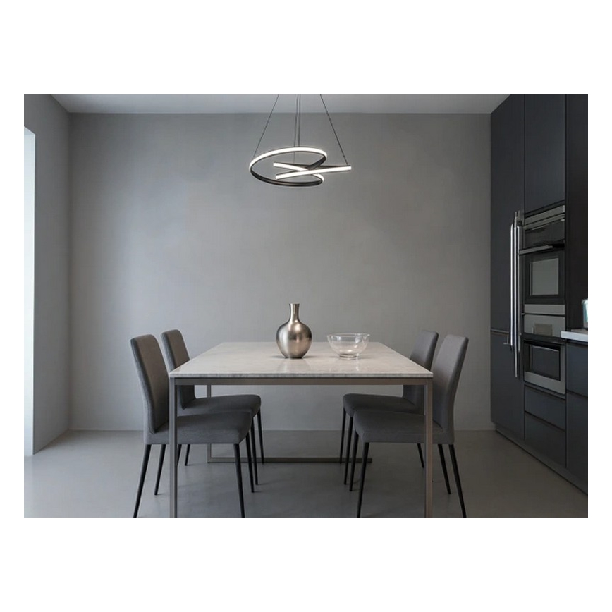 LED-dimbare hanglamp aan kabel LED/85W/230V 3000-6500K Ø 49 cm + afstandsbediening