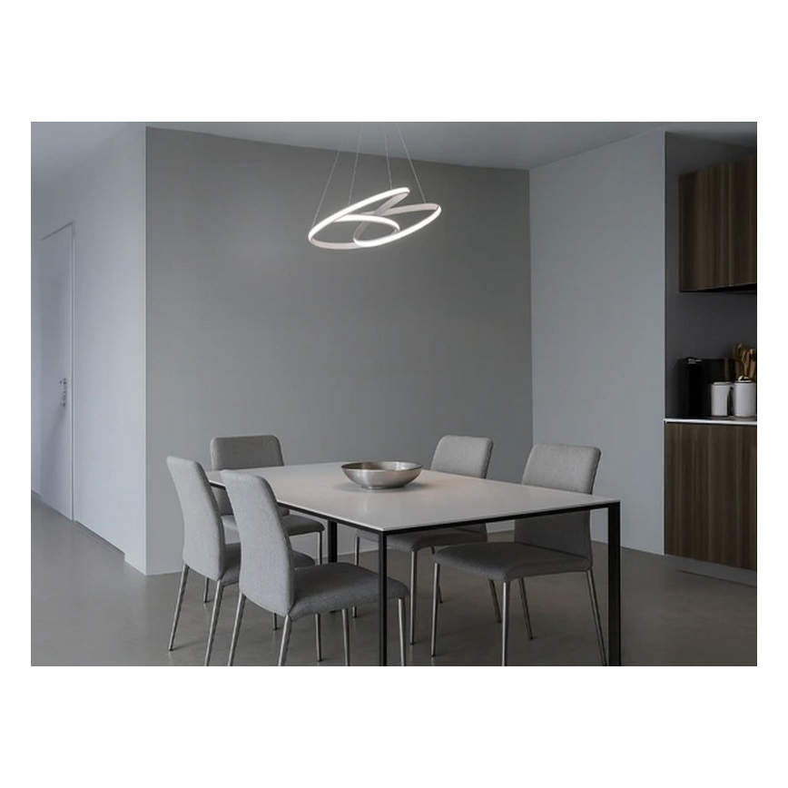 LED-dimbare hanglamp aan kabel LED/85W/230V 3000-6500K Ø 49 cm + afstandsbediening