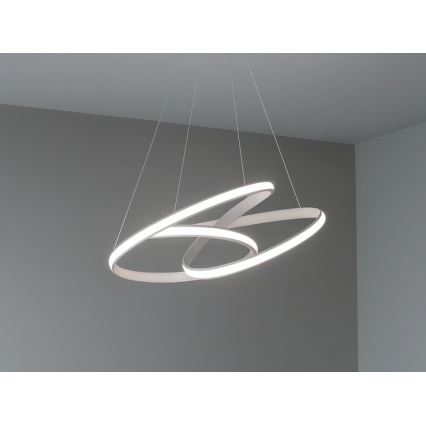 LED-dimbare hanglamp aan kabel LED/85W/230V 3000-6500K Ø 49 cm + afstandsbediening