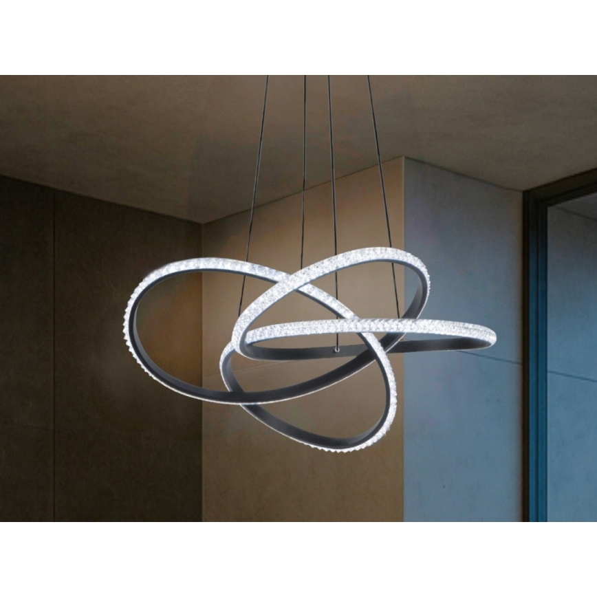 LED-dimbare hanglamp aan kabel LED/95W/230V 3000-6500K Ø 57 cm + afstandsbediening