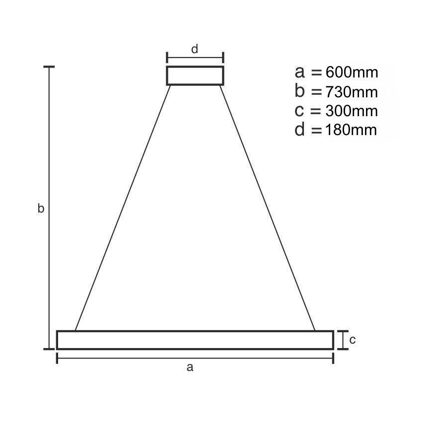 LED Dimbaar kristal Hanglamp on a pole LED/80W/230V 3000-6500K goud + afstandsbediening