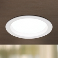 Dimbare LED-inbouwarmatuur voor badkamer OFFICE LED/10W/230V 3000/4000/6000K Ø 9,5 cm UGR<19 IP44 wit