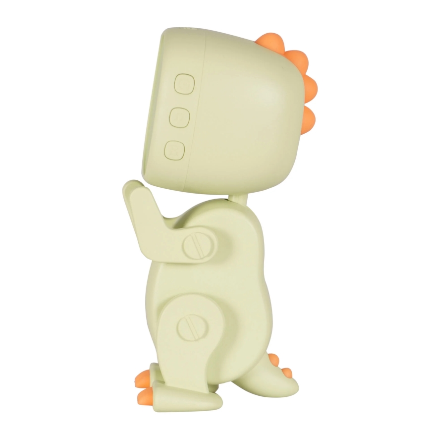 LED RGBW Dimbaar kinder nacht klein lampje met wekker ROBOT LED/1W/5V 1200 mAh