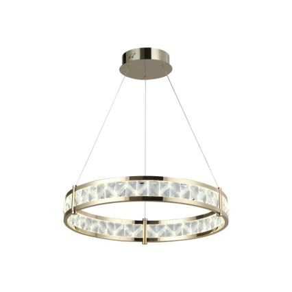 Dimbare LED kristallen kroonluchter aan kabel ENRIQUE LED/55W//230V 3000-6000K Ø 80 cm + afstandsbediening