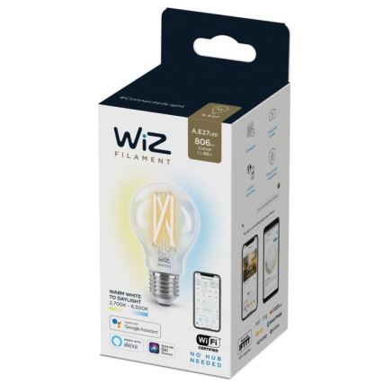 Dimbare LED Lamp FILAMENT A60 E27/6,7W/230V 2700-6500K CRI 90 Wi-Fi - WiZ