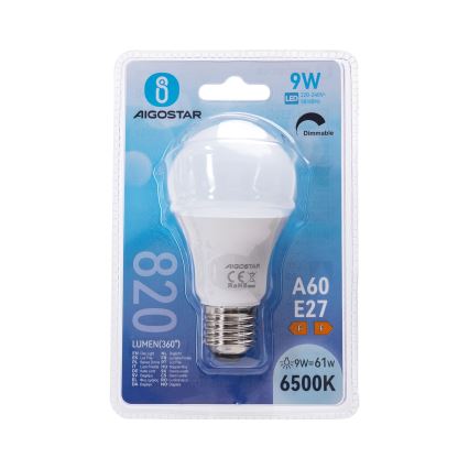 Dimbare LED-lamp A60 E27/9W/230V 6500K - Aigostar