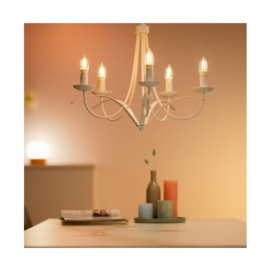 Dimbare LED Lamp FILAMENT C35 E14/4,9W/230V 2700-6500K CRI 90 Wi-Fi - WiZ