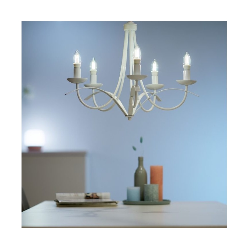 Dimbare LED Lamp FILAMENT C35 E14/4,9W/230V 2700-6500K CRI 90 Wi-Fi - WiZ