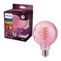 Dimbare LED Lamp DECO Philips G93 E27/4,5W/230V 1800K