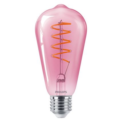 Dimbare LED Lamp DECO Philips ST64 E27/4,5W/230V 1800K