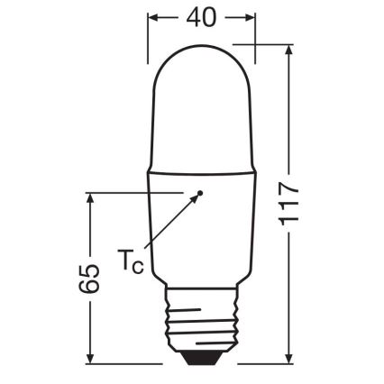 Dimbare LED Lamp E27/11W/230V 6500K CRI 90 - Osram