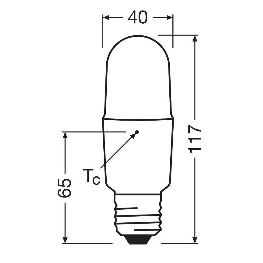Dimbare LED Lamp E27/11W/230V 6500K CRI 90 - Osram