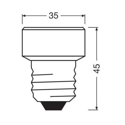 Dimbare LED Lamp E27/3,5W/230V 2700K - Osram