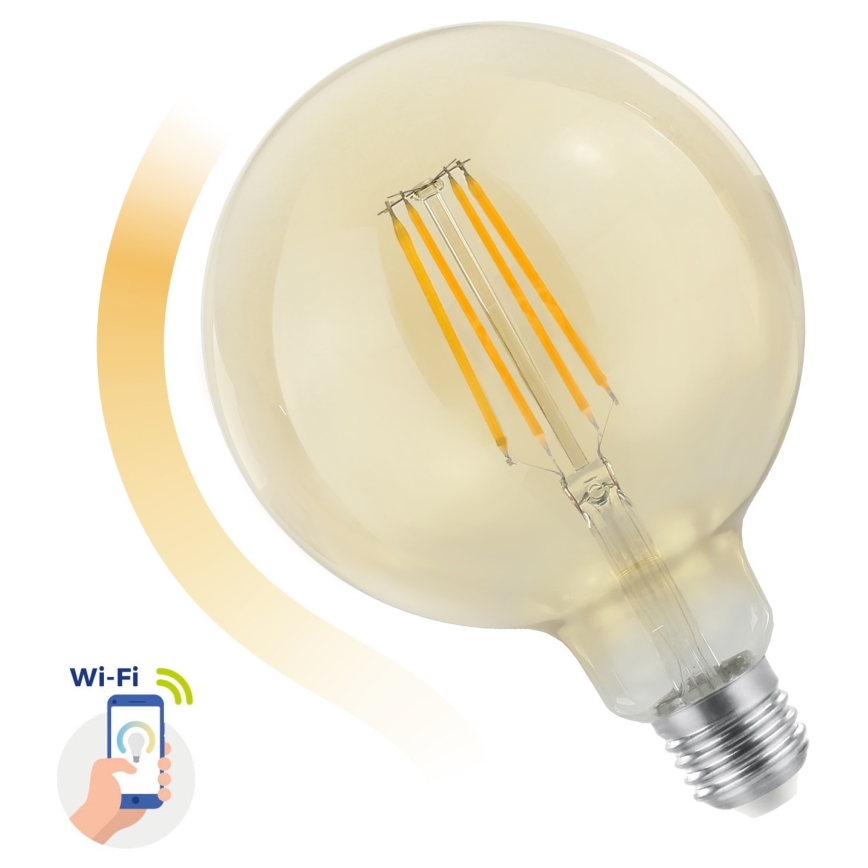 Dimbare LED Lamp E27/5,5W/230V 1700-2700K Wi-Fi Tuya