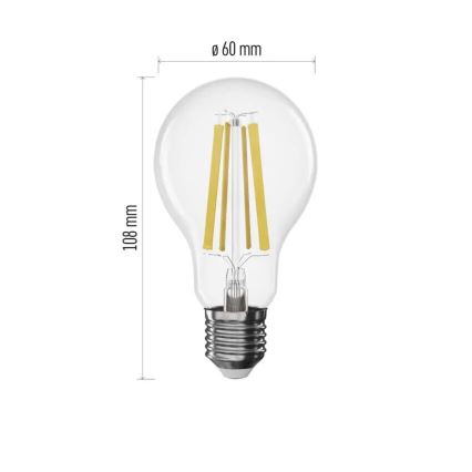 Dimbare LED Lamp FILAMENT A60 E27/11W/230V 4000K