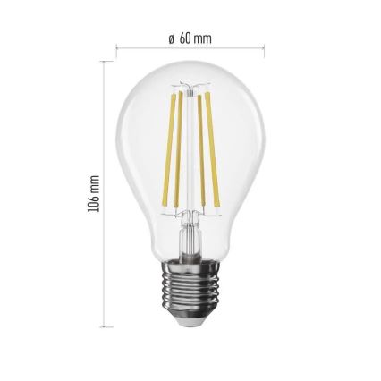 Dimbare LED Lamp FILAMENT A60 E27/7,5W/230V 4000K