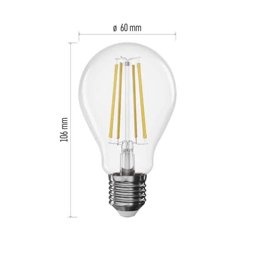 Dimbare LED Lamp FILAMENT A60 E27/7,5W/230V 4000K