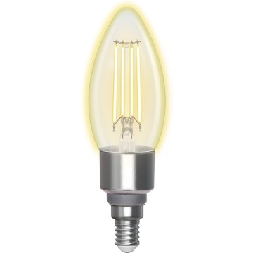 Dimbare LED Lamp FILAMENT C35 E14/4,5W/230V 2700-6500K Wi-Fi - Aigostar