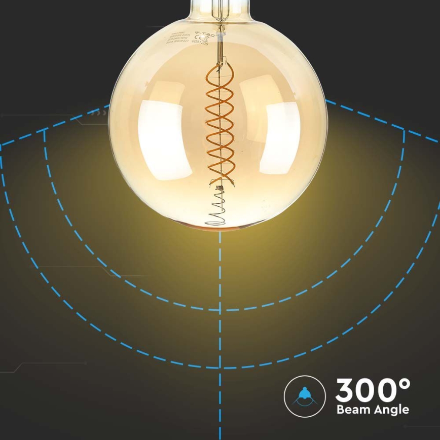 Dimbare LED Lamp FILAMENT G200 E27/8W/230V 1800K