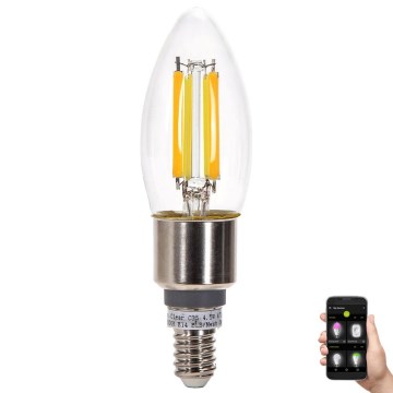 Dimbare LED Lamp FILAMENT MESH Smart C35 E14/4,5W/230V 2700-6500K - Aigostar