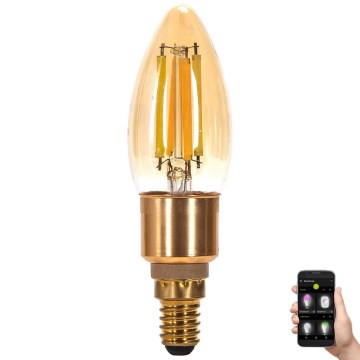 Dimbare LED Lamp FILAMENT MESH Smart C35 E14/4,5W/230V 2700-6500K - Aigostar