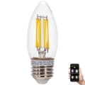 Dimbare LED Lamp FILAMENT MESH Smart C35 E27/4,5W/230V 2700-6500K - Aigostar