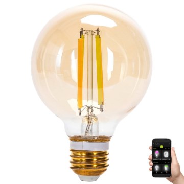 Dimbare LED Lamp FILAMENT MESH Smart G80 E27/6W/230V 2700-6500K - Aigostar