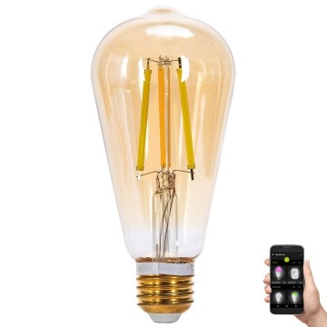 Dimbare LED Lamp FILAMENT MESH Smart ST64 E27/6W/230V 2700-6500K - Aigostar