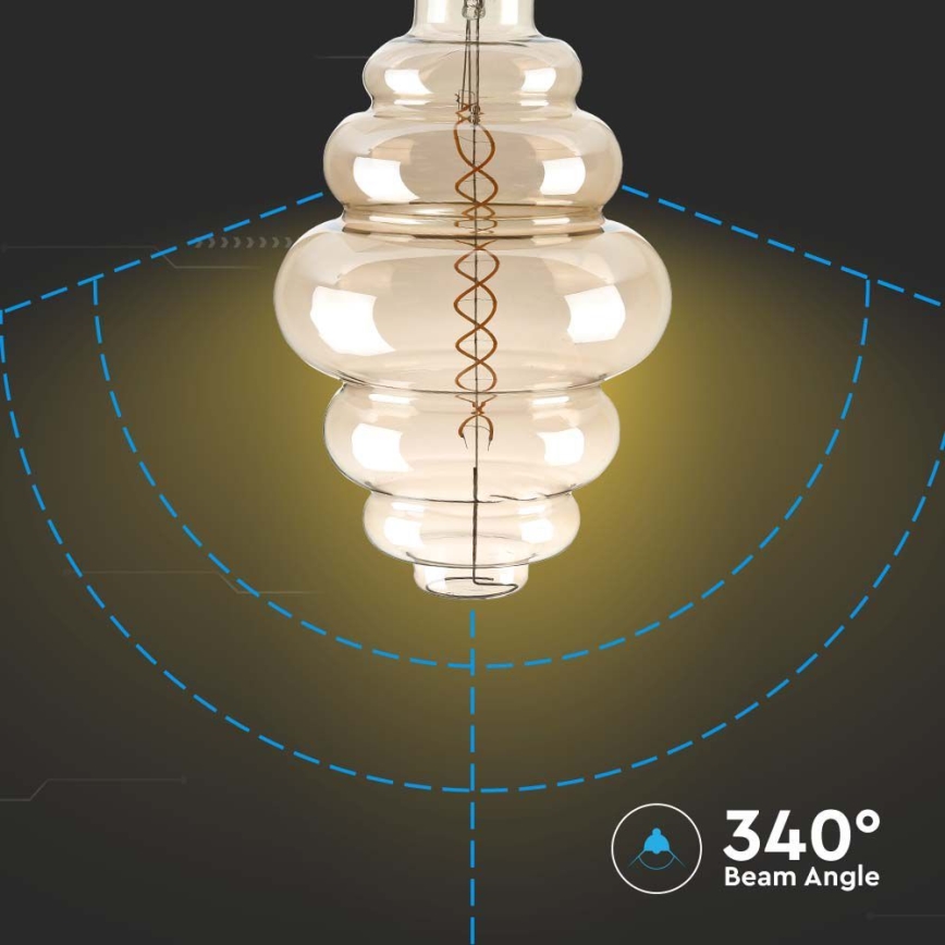 Dimbare LED Lamp FILAMENT S200 E27/8W/230V 1800K