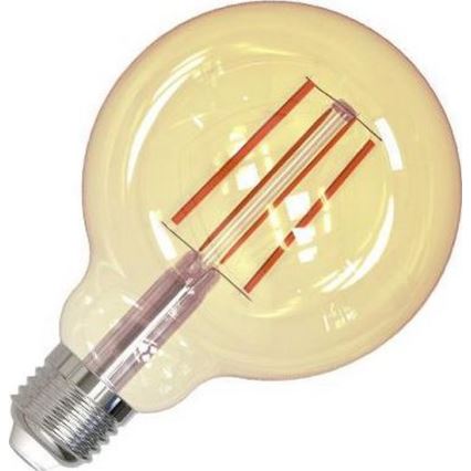 Dimbare LED Lamp FILAMENT VINTAGE G95 E27/12W/230V 2000K